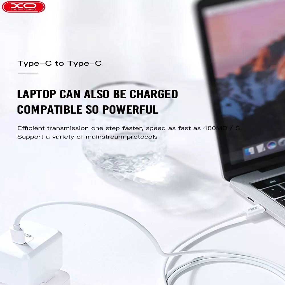 USB Type-C na USB Type-C kabel 1m Bijeli - XO_5