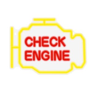 Neon PLEXI LED CHECK ENGINE yellow red NNE21 - Forever Light